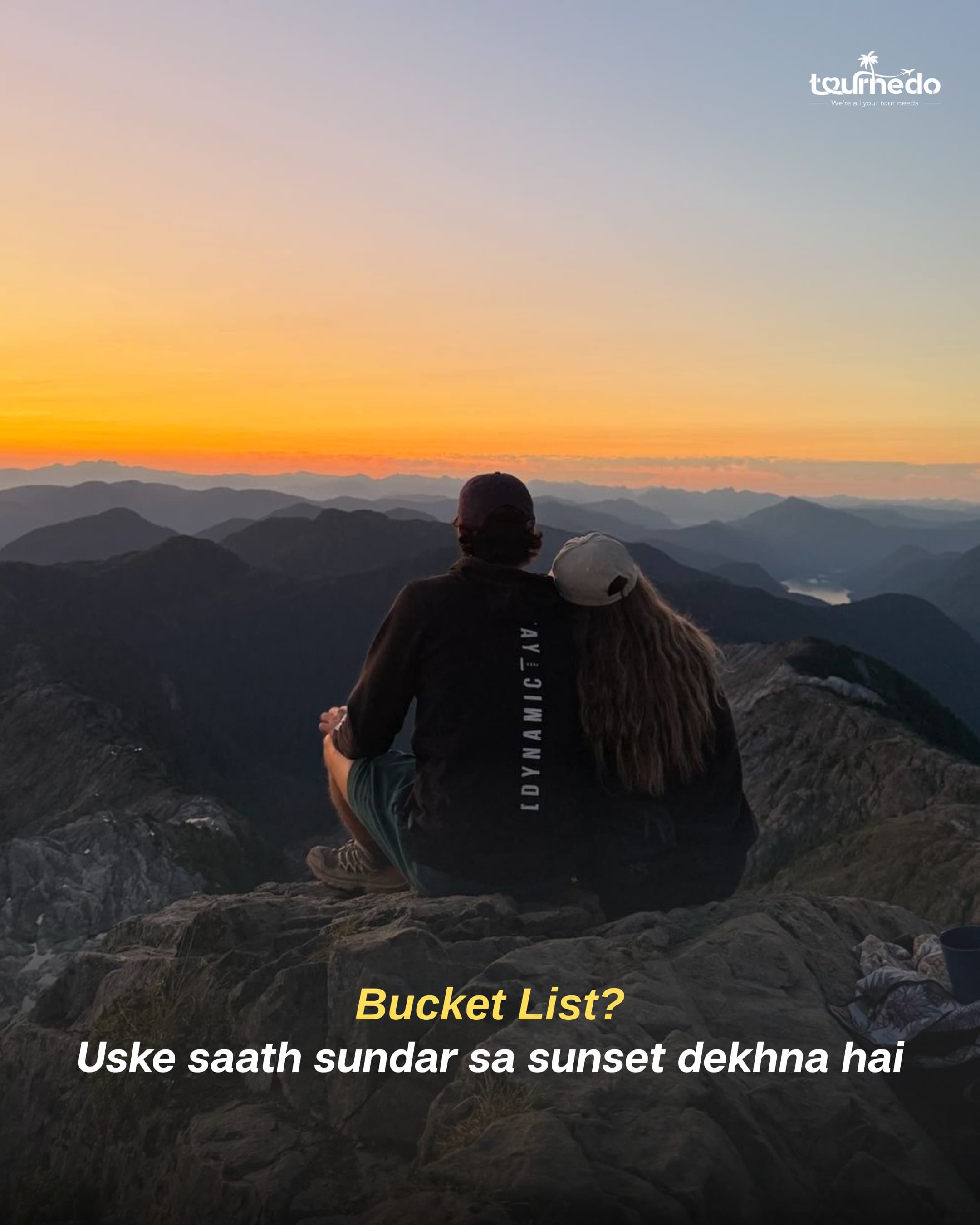 Instagram post: bucket list sunset
